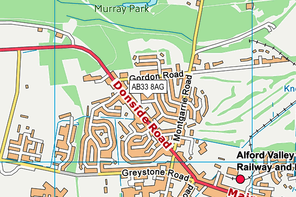 AB33 8AG map - OS VectorMap District (Ordnance Survey) AB33 8AG map - OS VectorMap District (Ordnance Survey)