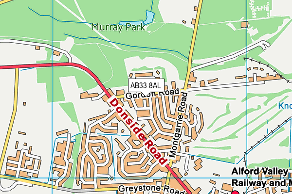 AB33 8AL map - OS VectorMap District (Ordnance Survey) AB33 8AL map - OS VectorMap District (Ordnance Survey)