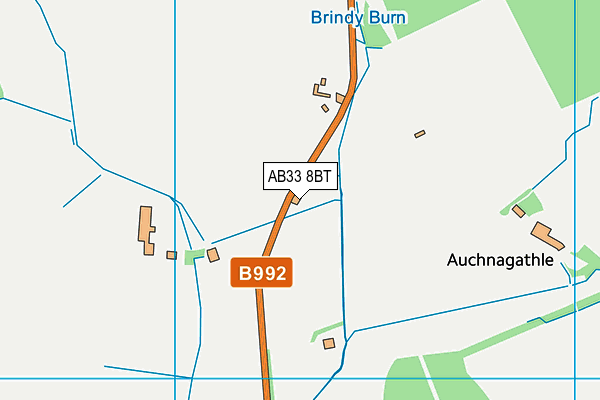 AB33 8BT map - OS VectorMap District (Ordnance Survey) AB33 8BT map - OS VectorMap District (Ordnance Survey)