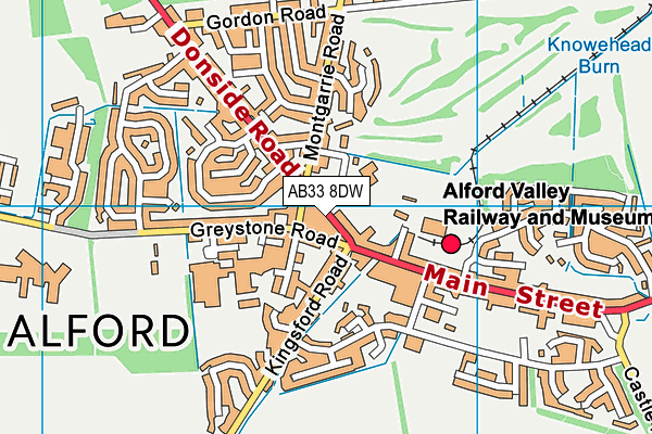 AB33 8DW map - OS VectorMap District (Ordnance Survey) AB33 8DW map - OS VectorMap District (Ordnance Survey)