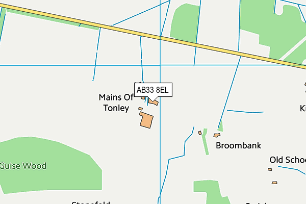 AB33 8EL map - OS VectorMap District (Ordnance Survey) AB33 8EL map - OS VectorMap District (Ordnance Survey)