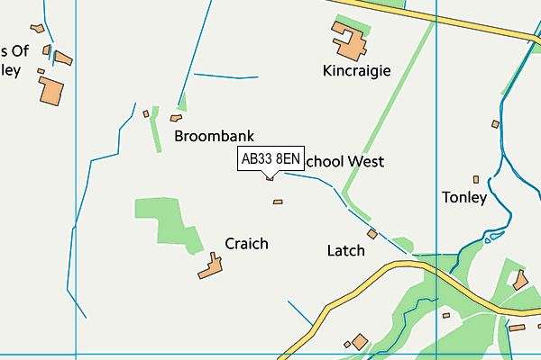 AB33 8EN map - OS VectorMap District (Ordnance Survey) AB33 8EN map - OS VectorMap District (Ordnance Survey)