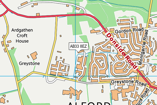 AB33 8EZ map - OS VectorMap District (Ordnance Survey) AB33 8EZ map - OS VectorMap District (Ordnance Survey)