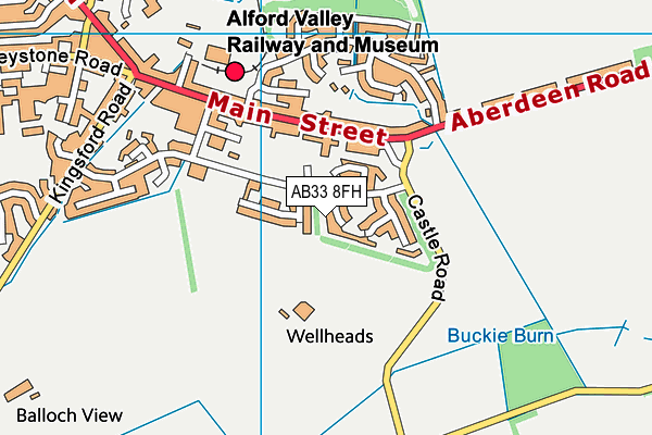 AB33 8FH map - OS VectorMap District (Ordnance Survey) AB33 8FH map - OS VectorMap District (Ordnance Survey)