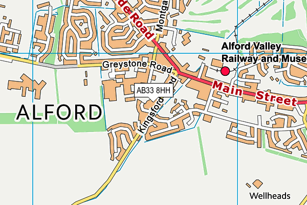 AB33 8HH map - OS VectorMap District (Ordnance Survey) AB33 8HH map - OS VectorMap District (Ordnance Survey)