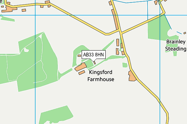 AB33 8HN map - OS VectorMap District (Ordnance Survey)