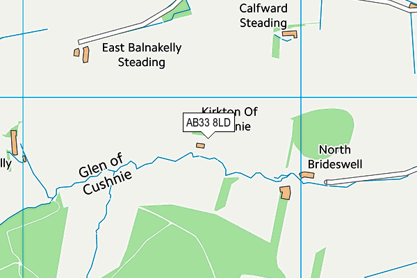 AB33 8LD map - OS VectorMap District (Ordnance Survey)