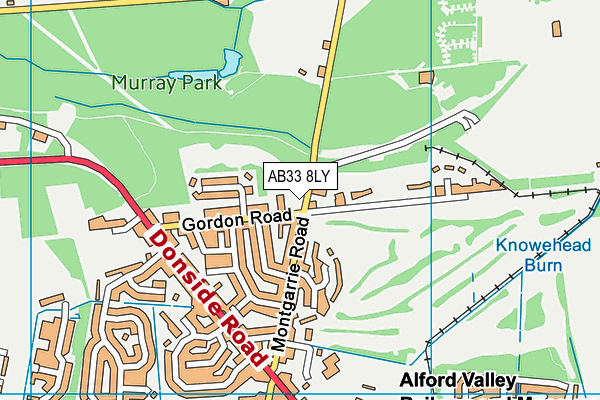 AB33 8LY map - OS VectorMap District (Ordnance Survey) AB33 8LY map - OS VectorMap District (Ordnance Survey)