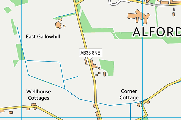 AB33 8NE map - OS VectorMap District (Ordnance Survey) AB33 8NE map - OS VectorMap District (Ordnance Survey)