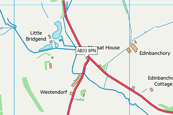 AB33 8PN map - OS VectorMap District (Ordnance Survey) AB33 8PN map - OS VectorMap District (Ordnance Survey)