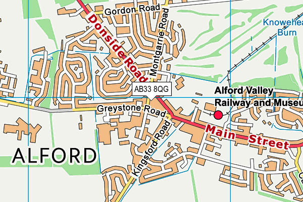 AB33 8QG map - OS VectorMap District (Ordnance Survey) AB33 8QG map - OS VectorMap District (Ordnance Survey)