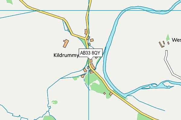 AB33 8QY map - OS VectorMap District (Ordnance Survey) AB33 8QY map - OS VectorMap District (Ordnance Survey)