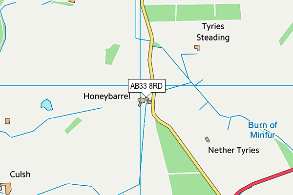 AB33 8RD map - OS VectorMap District (Ordnance Survey) AB33 8RD map - OS VectorMap District (Ordnance Survey)
