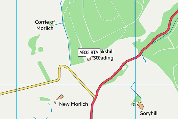 AB33 8TA map - OS VectorMap District (Ordnance Survey) AB33 8TA map - OS VectorMap District (Ordnance Survey)