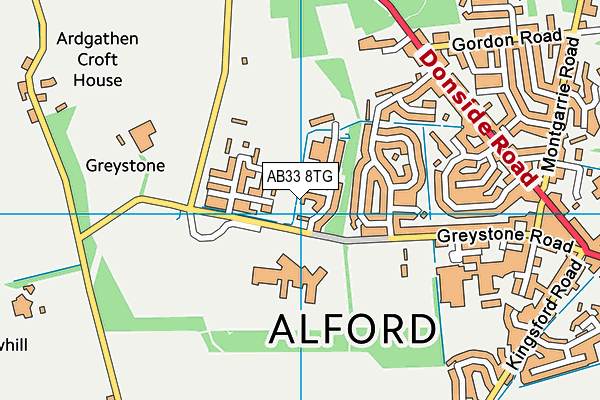 AB33 8TG map - OS VectorMap District (Ordnance Survey) AB33 8TG map - OS VectorMap District (Ordnance Survey)