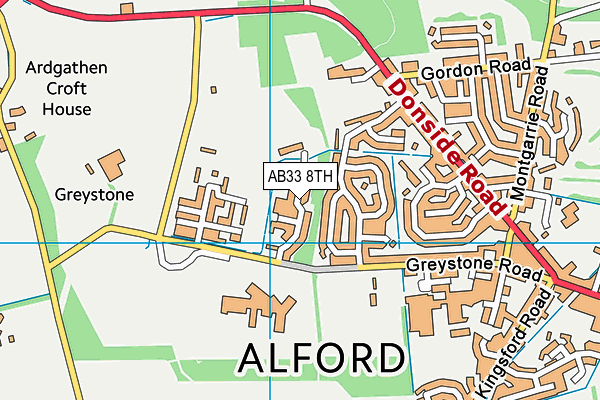 AB33 8TH map - OS VectorMap District (Ordnance Survey)