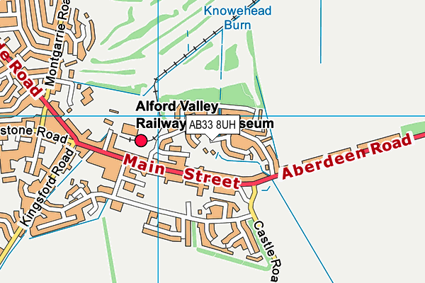 AB33 8UH map - OS VectorMap District (Ordnance Survey)