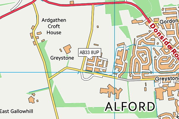 AB33 8UP map - OS VectorMap District (Ordnance Survey) AB33 8UP map - OS VectorMap District (Ordnance Survey)