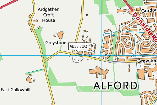 AB33 8UQ map - OS VectorMap District (Ordnance Survey) AB33 8UQ map - OS VectorMap District (Ordnance Survey)