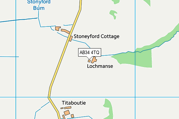 AB34 4TQ map - OS VectorMap District (Ordnance Survey) AB34 4TQ map - OS VectorMap District (Ordnance Survey)