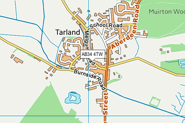 AB34 4TW map - OS VectorMap District (Ordnance Survey) AB34 4TW map - OS VectorMap District (Ordnance Survey)