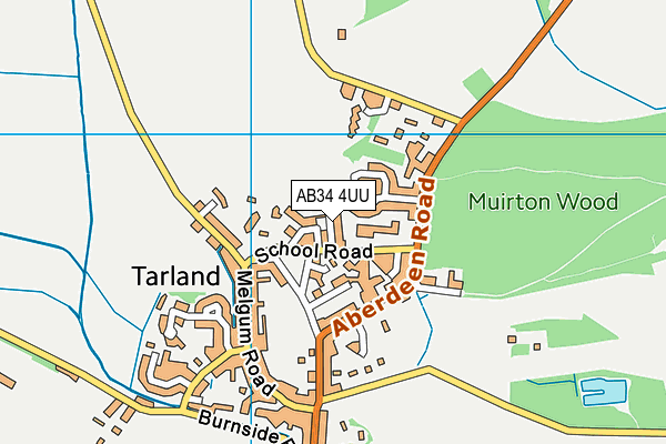 AB34 4UU map - OS VectorMap District (Ordnance Survey) AB34 4UU map - OS VectorMap District (Ordnance Survey)