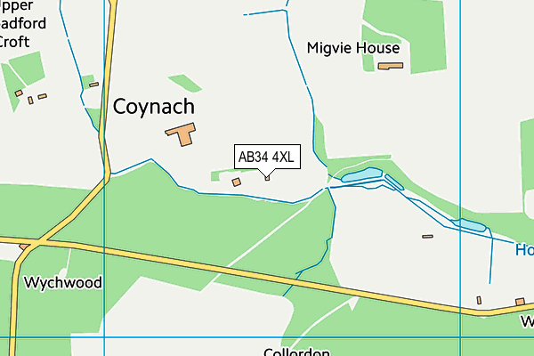AB34 4XL map - OS VectorMap District (Ordnance Survey) AB34 4XL map - OS VectorMap District (Ordnance Survey)