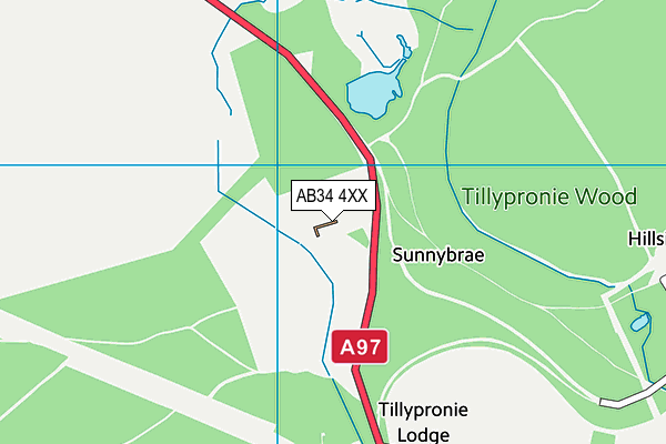 AB34 4XX map - OS VectorMap District (Ordnance Survey) AB34 4XX map - OS VectorMap District (Ordnance Survey)