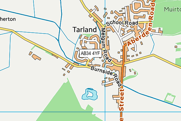 AB34 4YF map - OS VectorMap District (Ordnance Survey) AB34 4YF map - OS VectorMap District (Ordnance Survey)