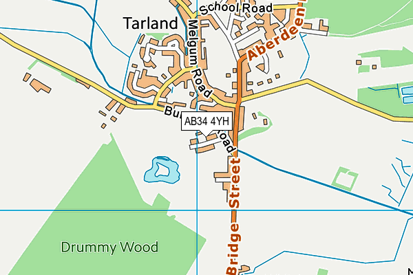 AB34 4YH map - OS VectorMap District (Ordnance Survey) AB34 4YH map - OS VectorMap District (Ordnance Survey)