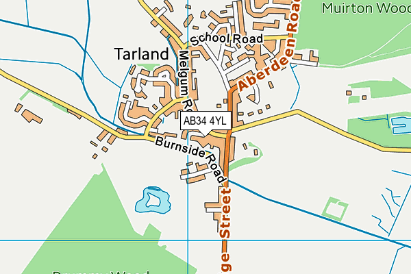 AB34 4YL map - OS VectorMap District (Ordnance Survey) AB34 4YL map - OS VectorMap District (Ordnance Survey)