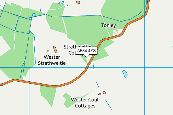AB34 4YS map - OS VectorMap District (Ordnance Survey) AB34 4YS map - OS VectorMap District (Ordnance Survey)