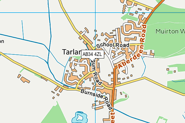 AB34 4ZL map - OS VectorMap District (Ordnance Survey) AB34 4ZL map - OS VectorMap District (Ordnance Survey)
