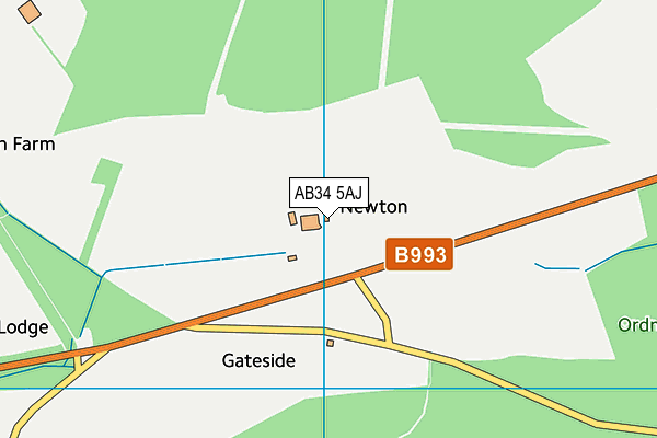 AB34 5AJ map - OS VectorMap District (Ordnance Survey) AB34 5AJ map - OS VectorMap District (Ordnance Survey)
