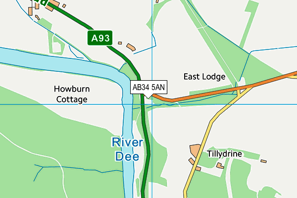 AB34 5AN map - OS VectorMap District (Ordnance Survey) AB34 5AN map - OS VectorMap District (Ordnance Survey)