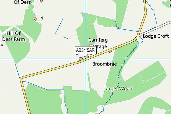 AB34 5AR map - OS VectorMap District (Ordnance Survey) AB34 5AR map - OS VectorMap District (Ordnance Survey)