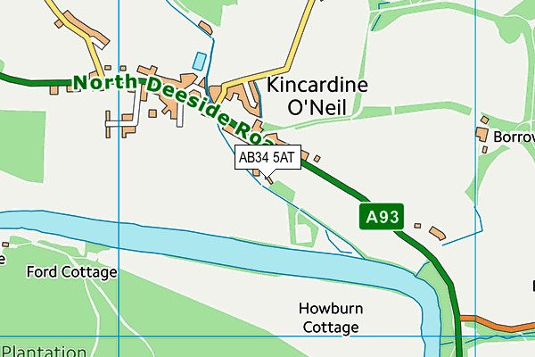 AB34 5AT map - OS VectorMap District (Ordnance Survey) AB34 5AT map - OS VectorMap District (Ordnance Survey)