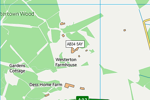 AB34 5AY map - OS VectorMap District (Ordnance Survey) AB34 5AY map - OS VectorMap District (Ordnance Survey)