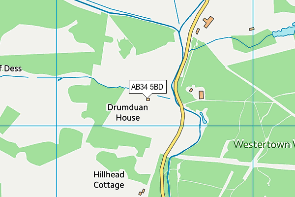 AB34 5BD map - OS VectorMap District (Ordnance Survey) AB34 5BD map - OS VectorMap District (Ordnance Survey)