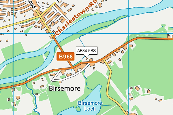 AB34 5BS map - OS VectorMap District (Ordnance Survey) AB34 5BS map - OS VectorMap District (Ordnance Survey)