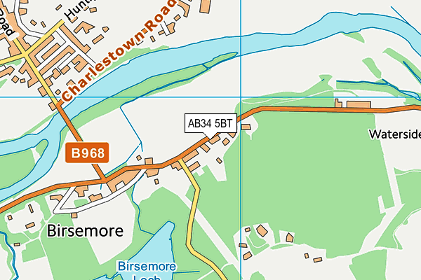 AB34 5BT map - OS VectorMap District (Ordnance Survey) AB34 5BT map - OS VectorMap District (Ordnance Survey)