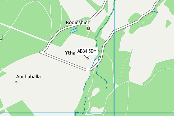 AB34 5DY map - OS VectorMap District (Ordnance Survey) AB34 5DY map - OS VectorMap District (Ordnance Survey)