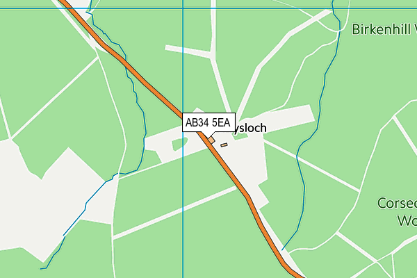 AB34 5EA map - OS VectorMap District (Ordnance Survey) AB34 5EA map - OS VectorMap District (Ordnance Survey)