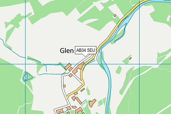 AB34 5EU map - OS VectorMap District (Ordnance Survey) AB34 5EU map - OS VectorMap District (Ordnance Survey)