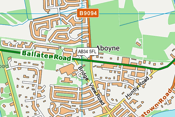 AB34 5FL map - OS VectorMap District (Ordnance Survey) AB34 5FL map - OS VectorMap District (Ordnance Survey)