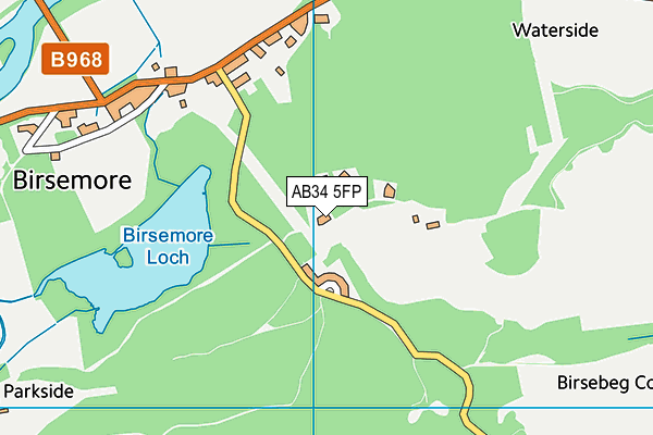 AB34 5FP map - OS VectorMap District (Ordnance Survey) AB34 5FP map - OS VectorMap District (Ordnance Survey)