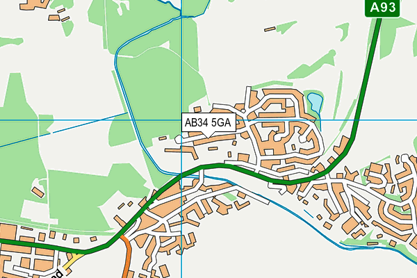 AB34 5GA map - OS VectorMap District (Ordnance Survey) AB34 5GA map - OS VectorMap District (Ordnance Survey)