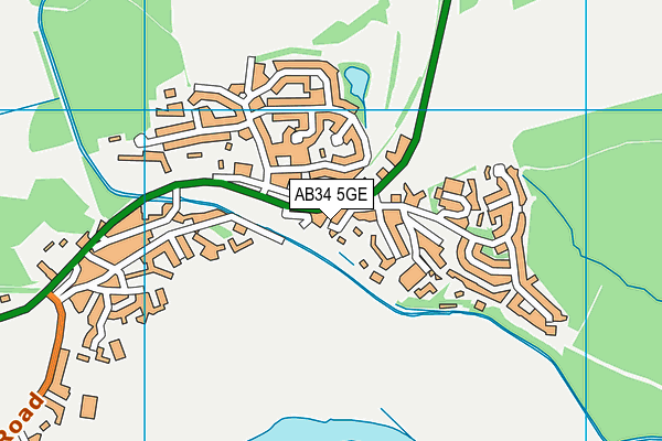 AB34 5GE map - OS VectorMap District (Ordnance Survey) AB34 5GE map - OS VectorMap District (Ordnance Survey)