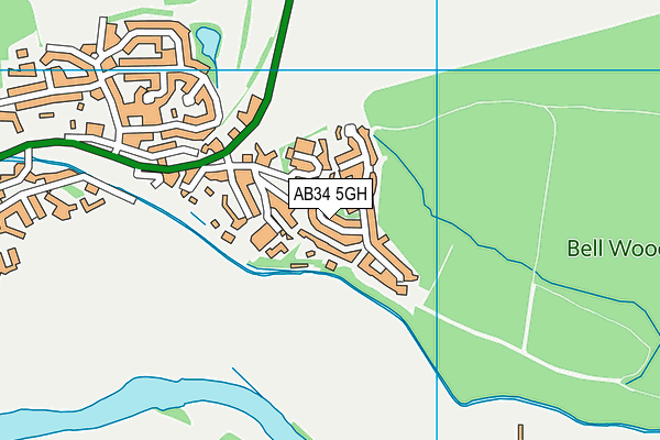 AB34 5GH map - OS VectorMap District (Ordnance Survey) AB34 5GH map - OS VectorMap District (Ordnance Survey)