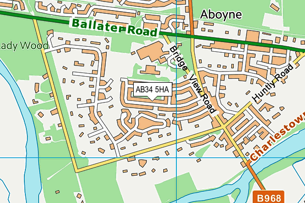 AB34 5HA map - OS VectorMap District (Ordnance Survey) AB34 5HA map - OS VectorMap District (Ordnance Survey)